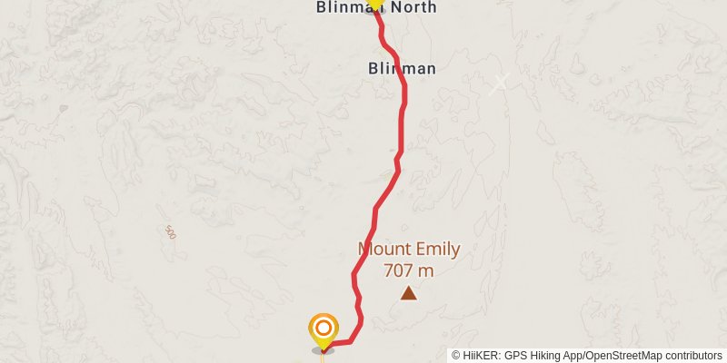 Mawson Trail stage 40 Map