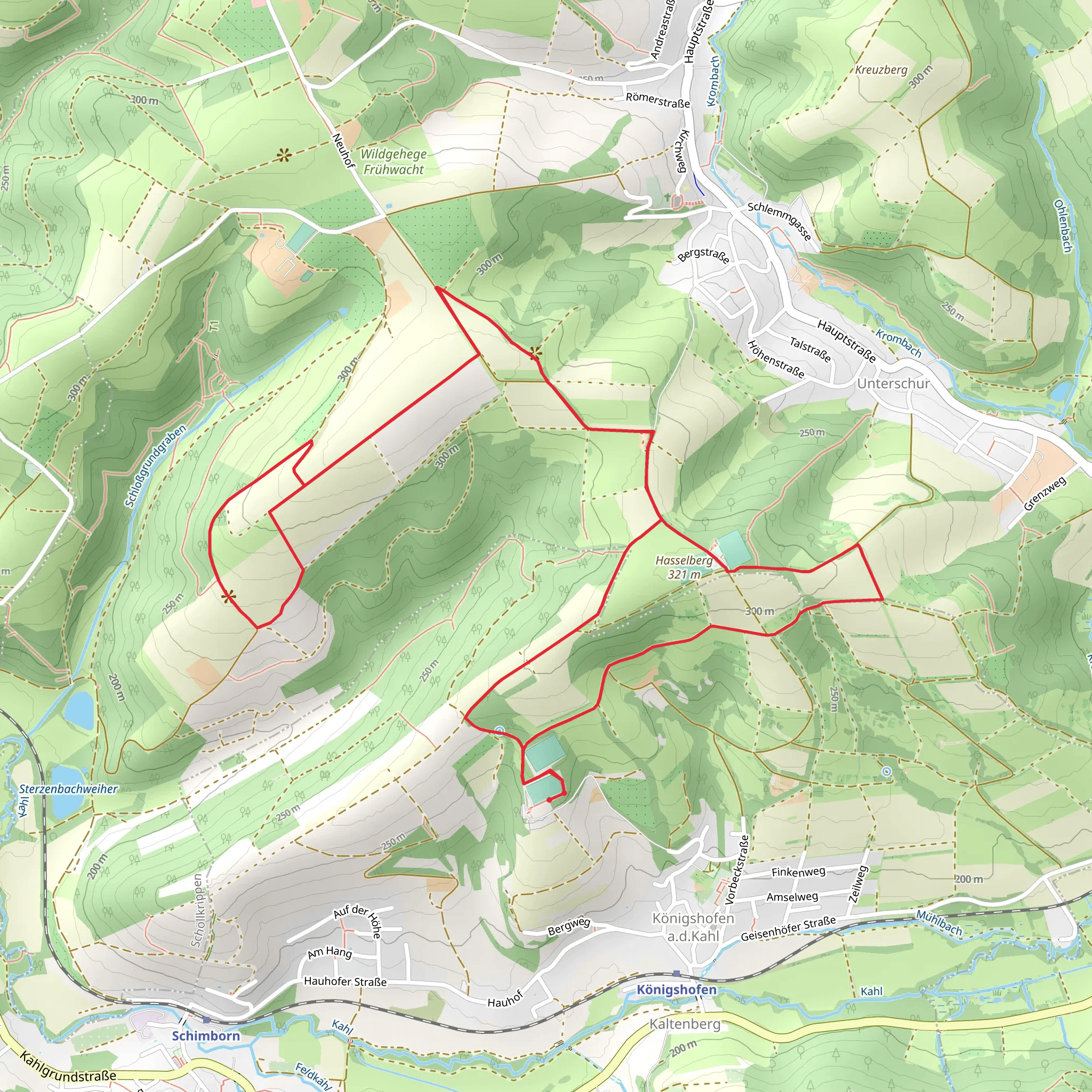 Hasselberg via Degen Weg mobile static map
