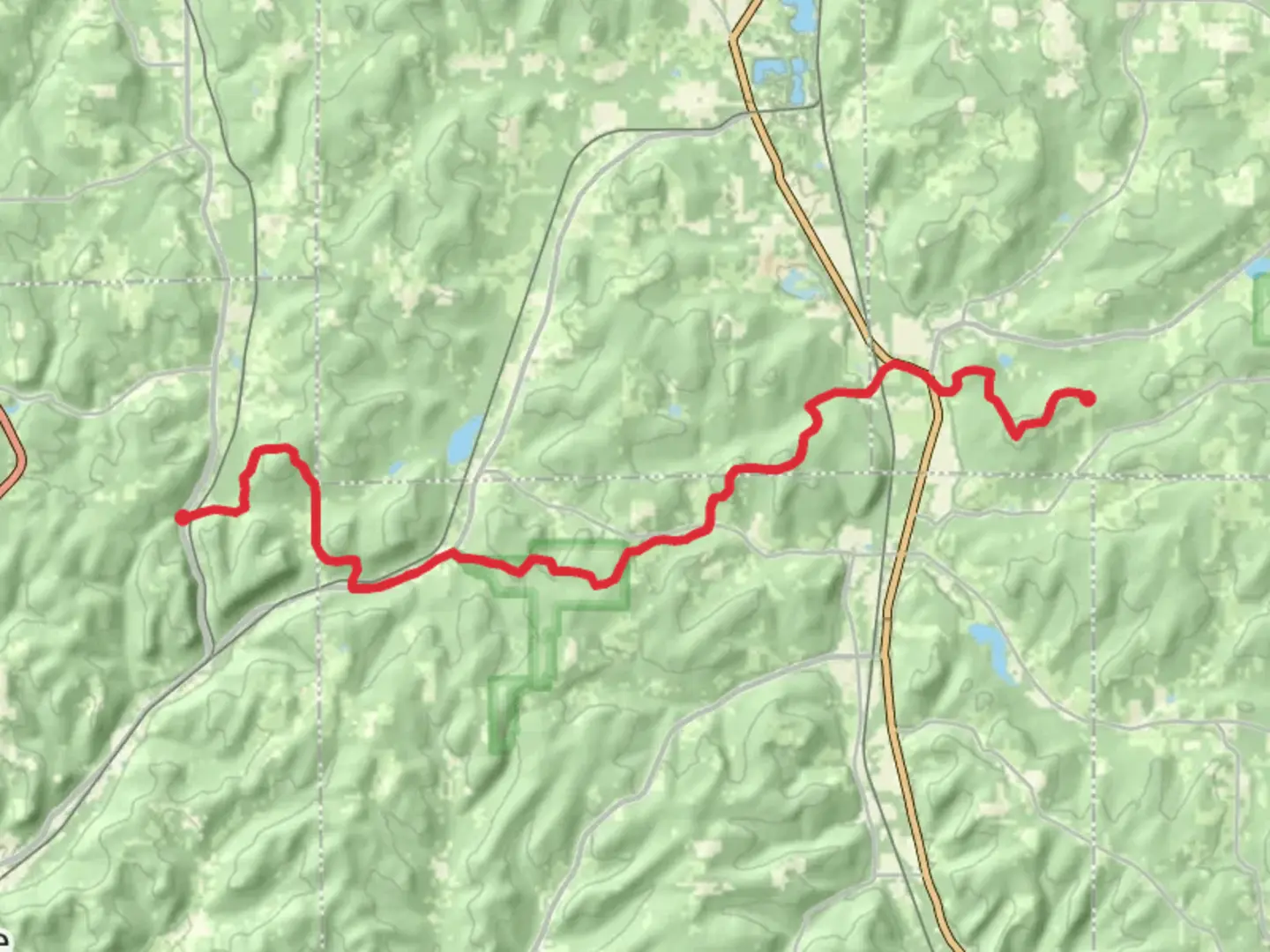 An image depicting the trail Finger Lakes - North Country Trail from Kingsbury Hill Road and its surrounding area.