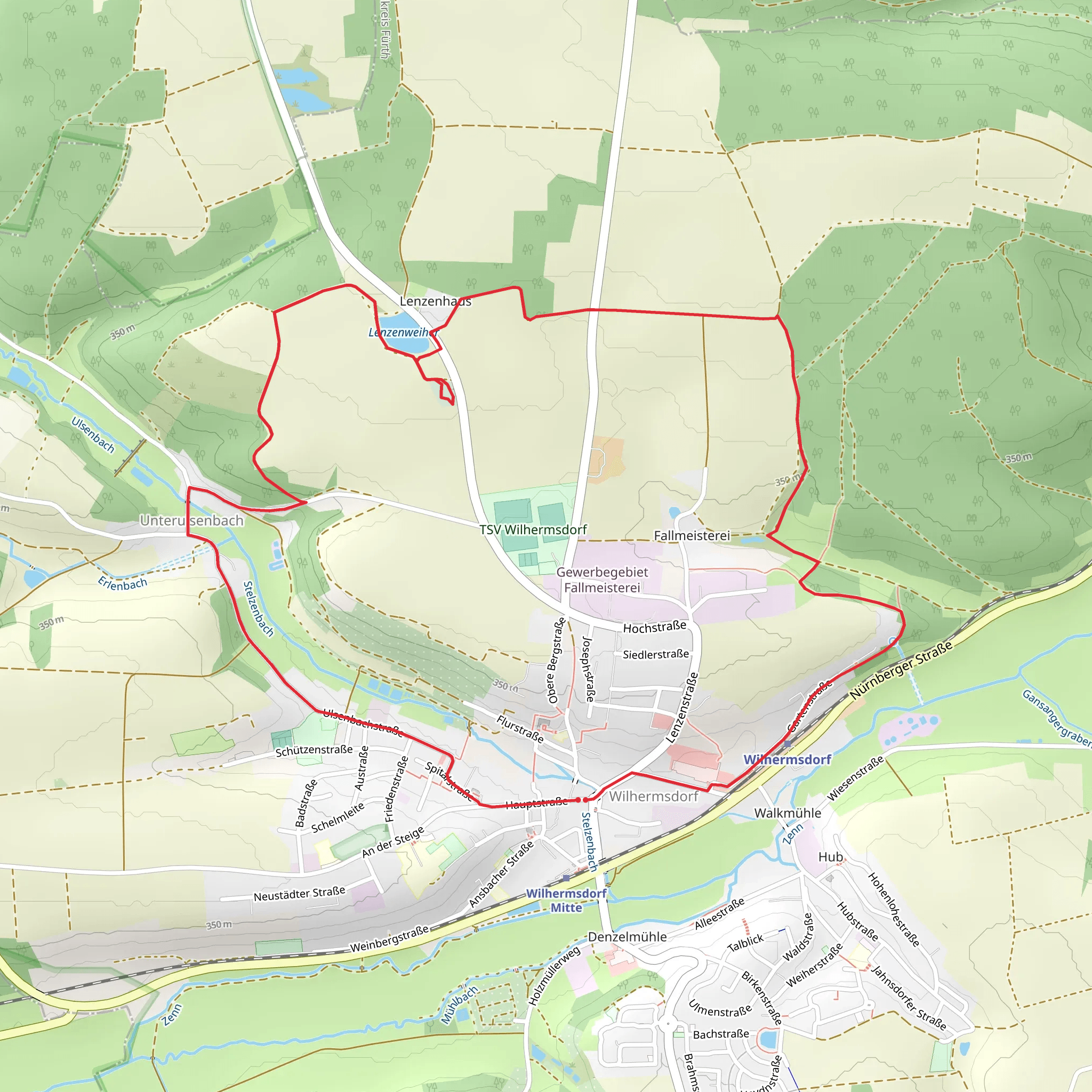 Ansbacher Weg and Burggrafenweg Loop mobile static map