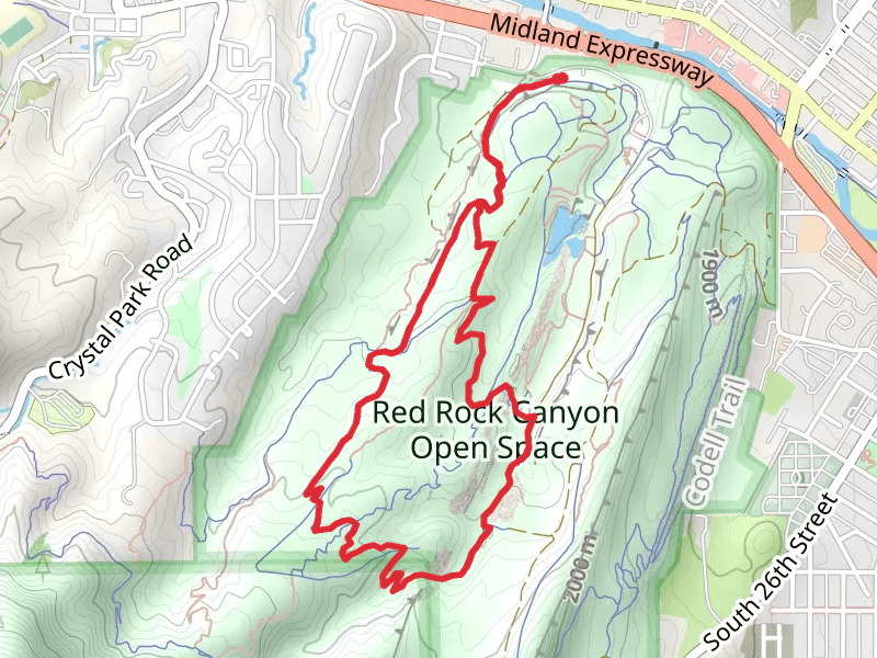 Red Rock Canyon Trail and Roundup Trail Loop