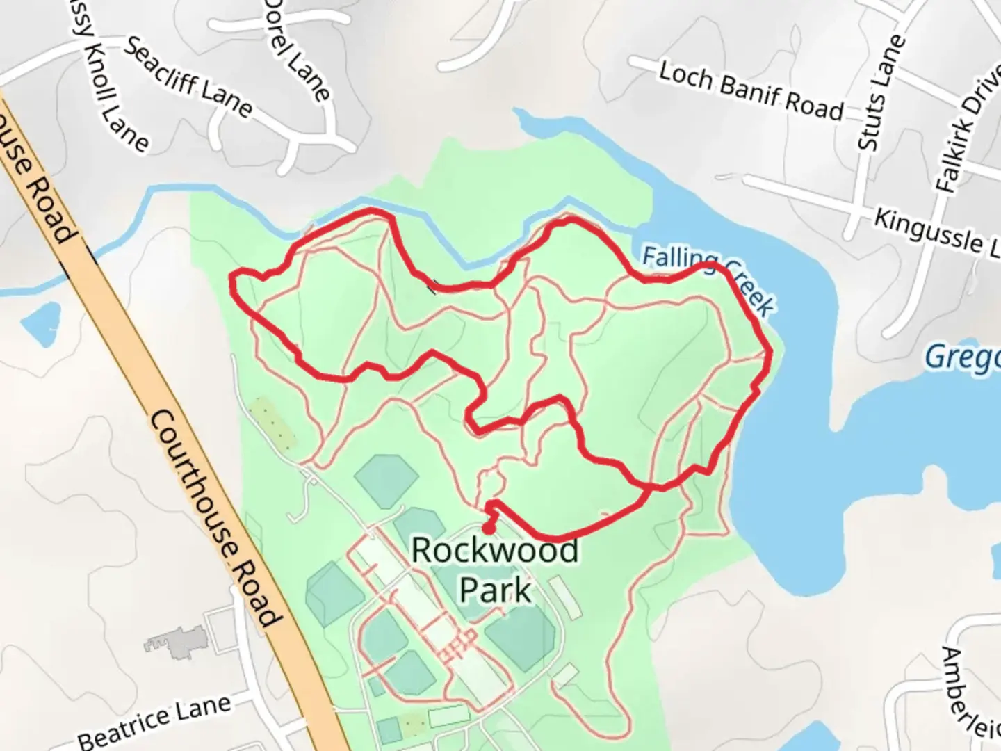 An image depicting the trail Orange Loop Trail and its surrounding area.