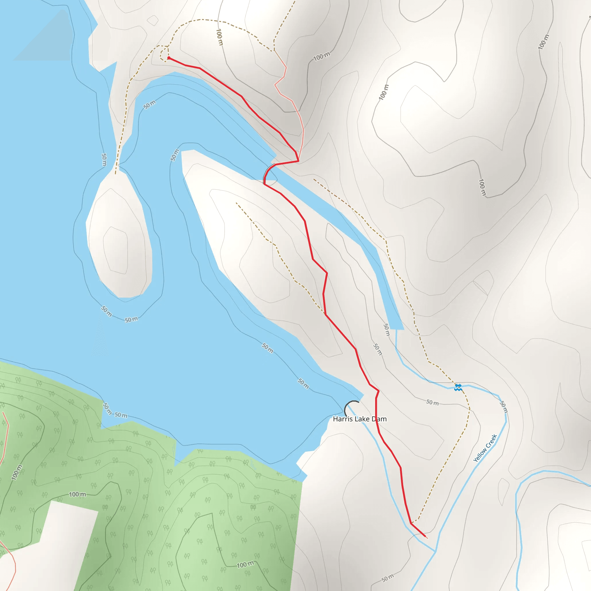 Lake Harris Shore Walk mobile static map