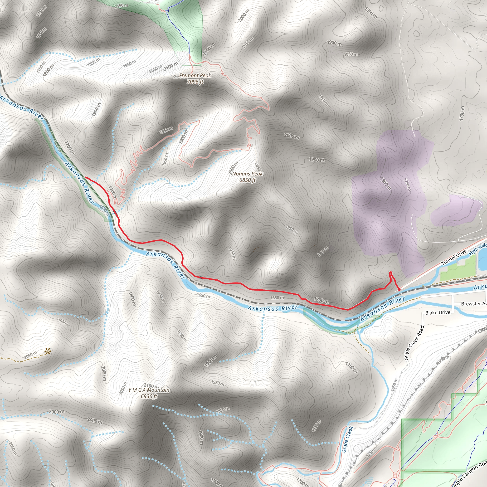 Tunnel Drive mobile static map