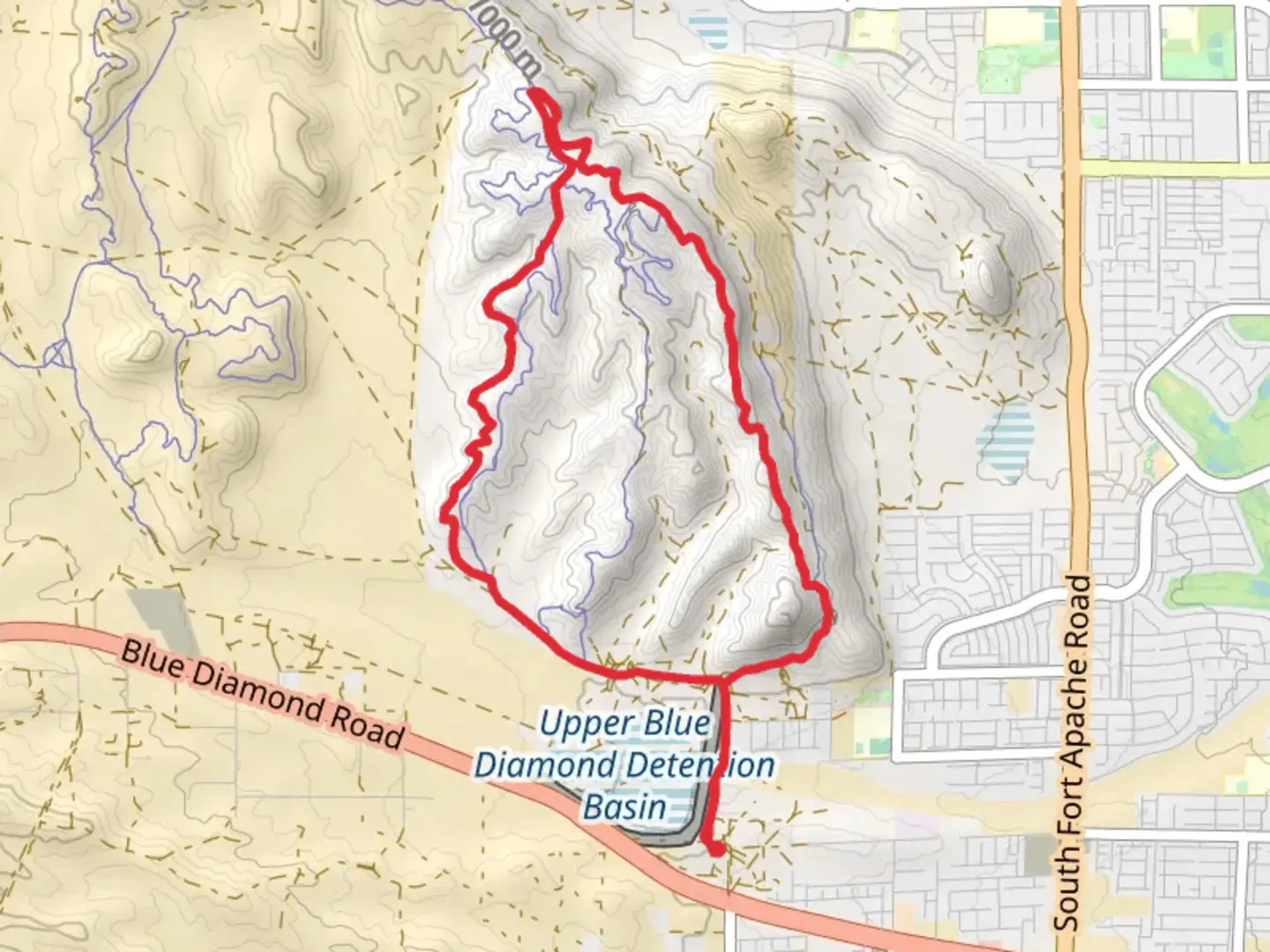 An image depicting the trail Southwest Ridge Loop and its surrounding area.