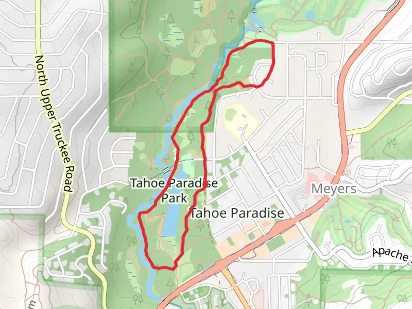 An image depicting the trail Lake Baron Long Loop and its surrounding area.