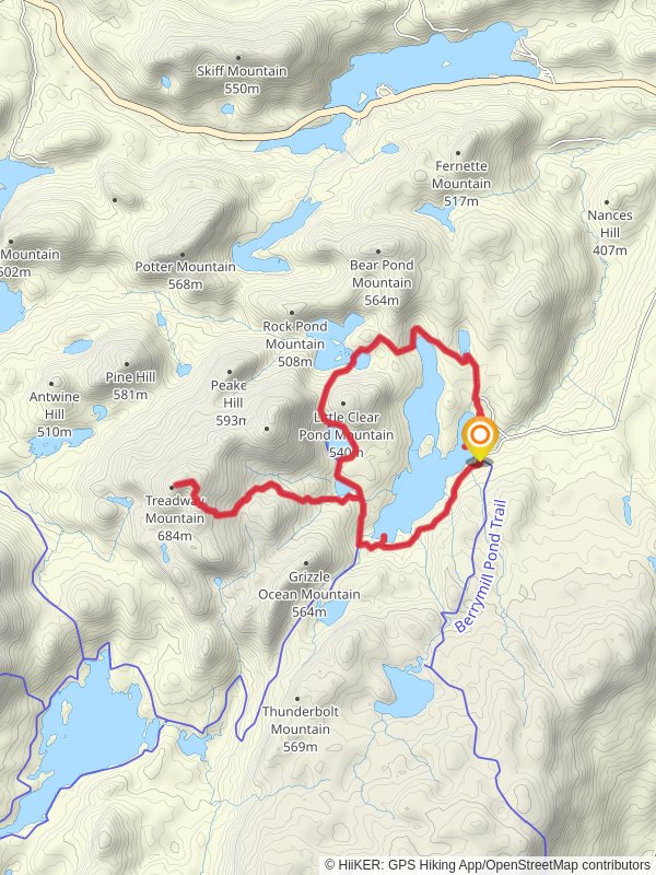 Treadway Mountain and Heart Pond Loop Trail