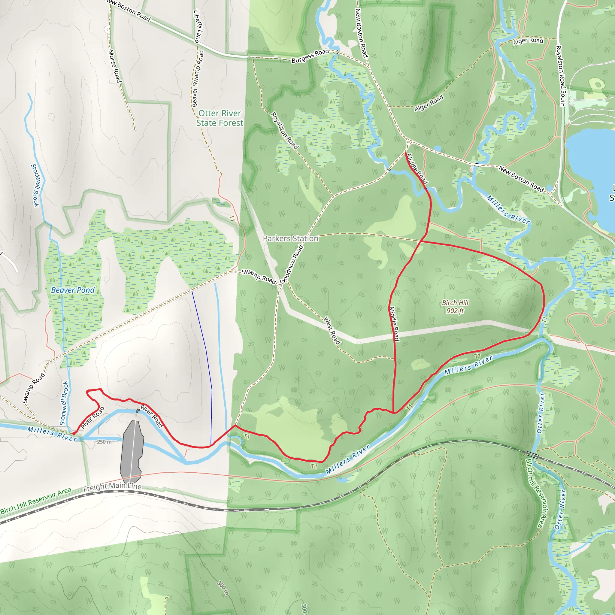 Millers River from River Road mobile static map