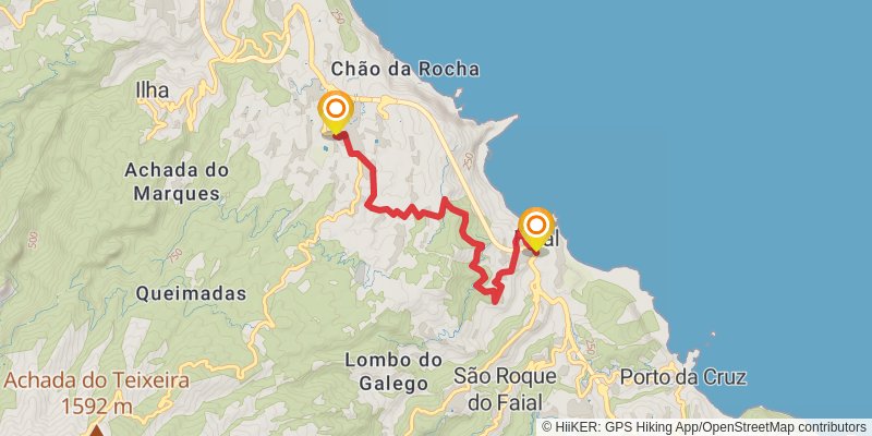 Rota Circula De Madeira stage 13 Map