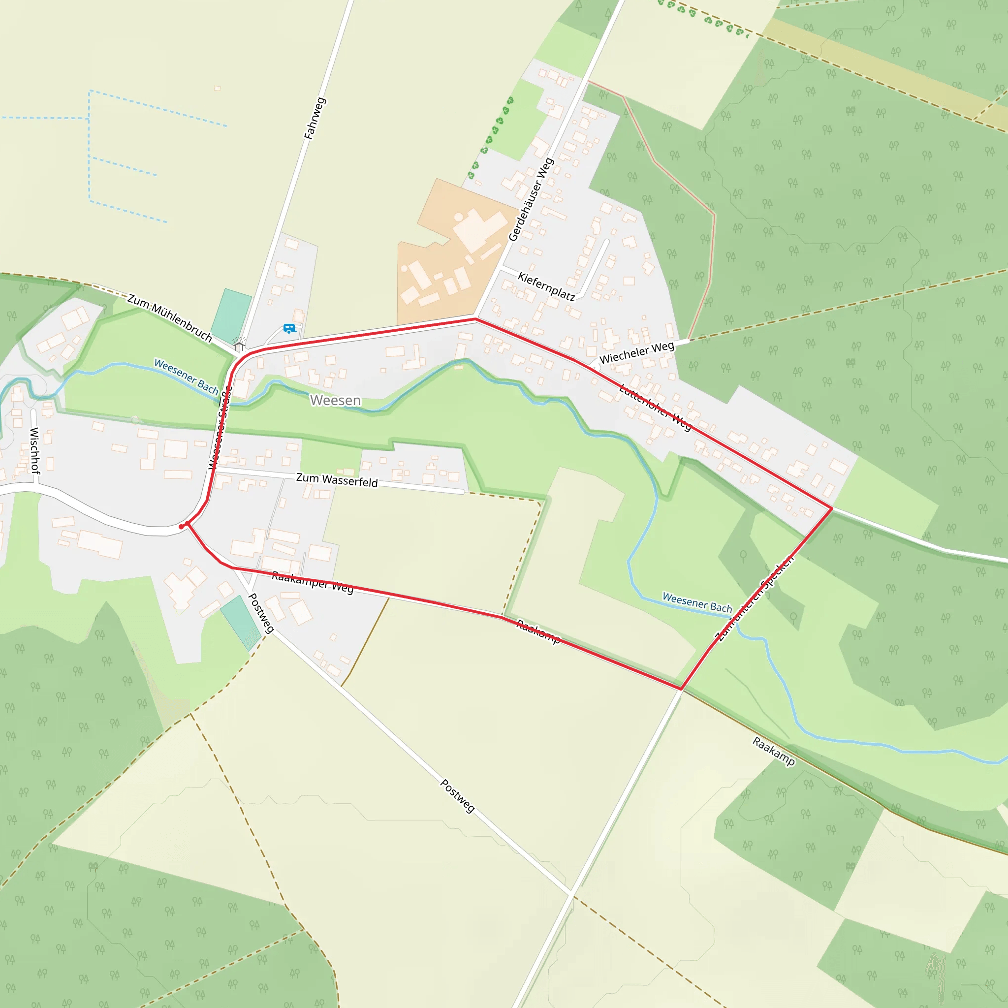 Raakamper Weg and Lutterloher Weg Loop mobile static map
