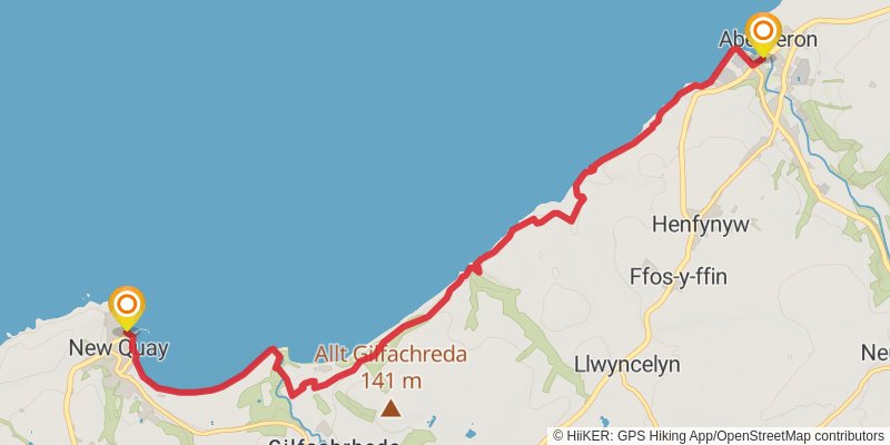 Dylan Thomas Trail stage 3 Map