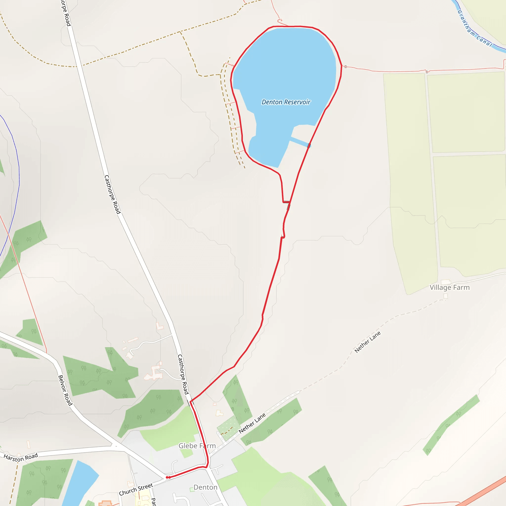 Denton Reservoir mobile static map