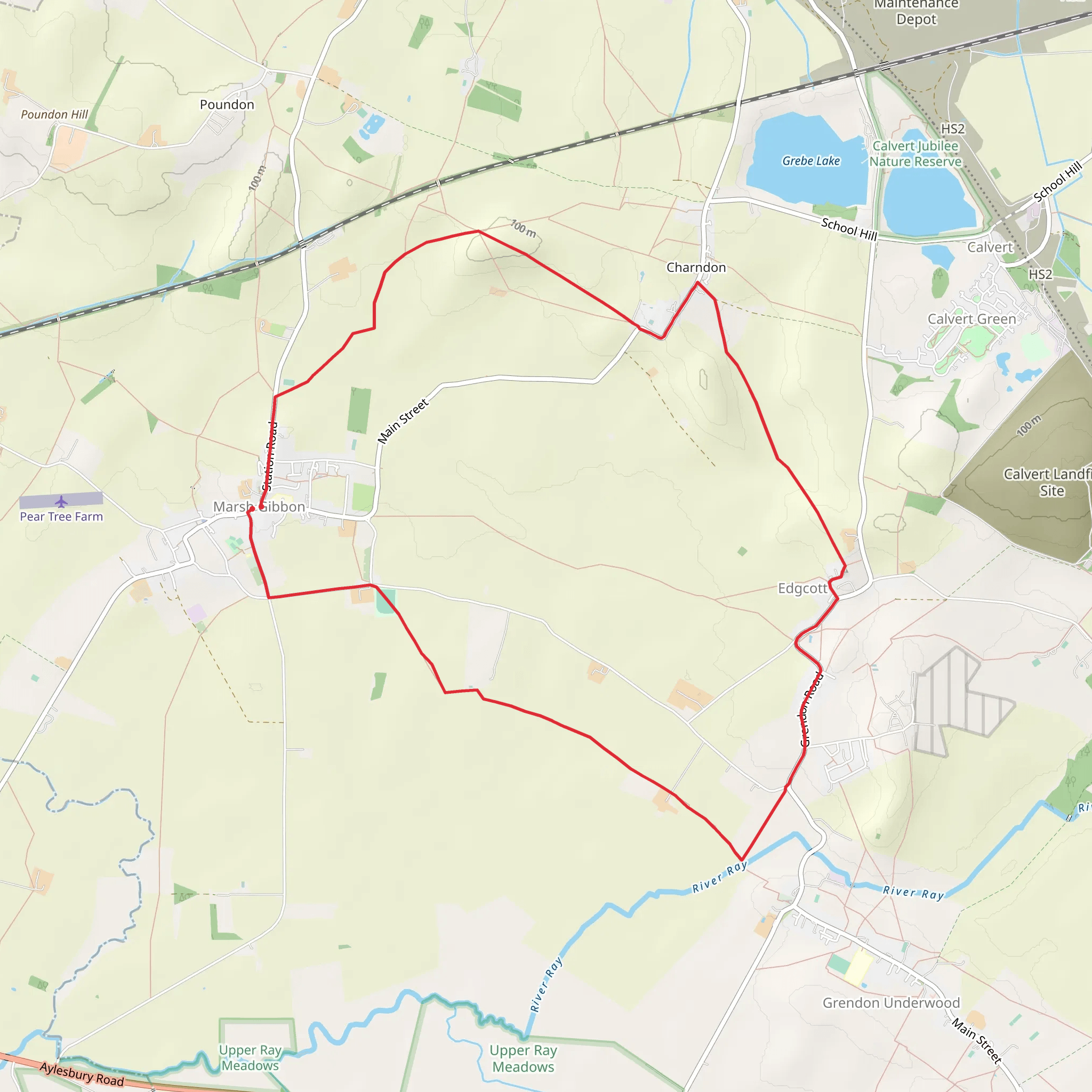 Charndon and Edgcott mobile static map