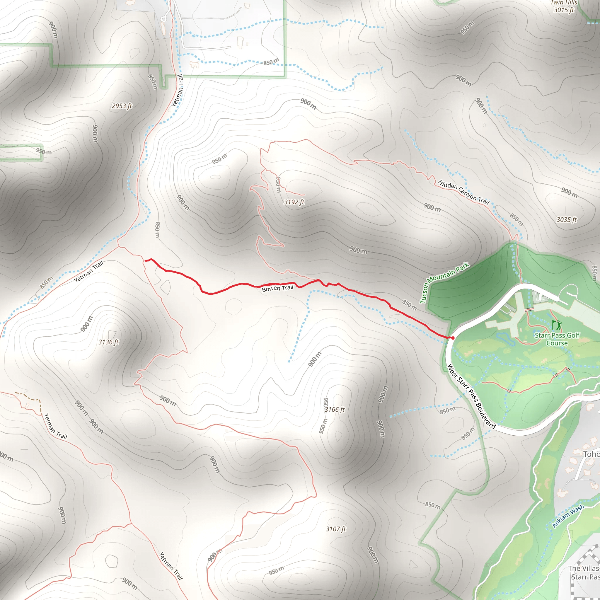 Bowen Trail mobile static map