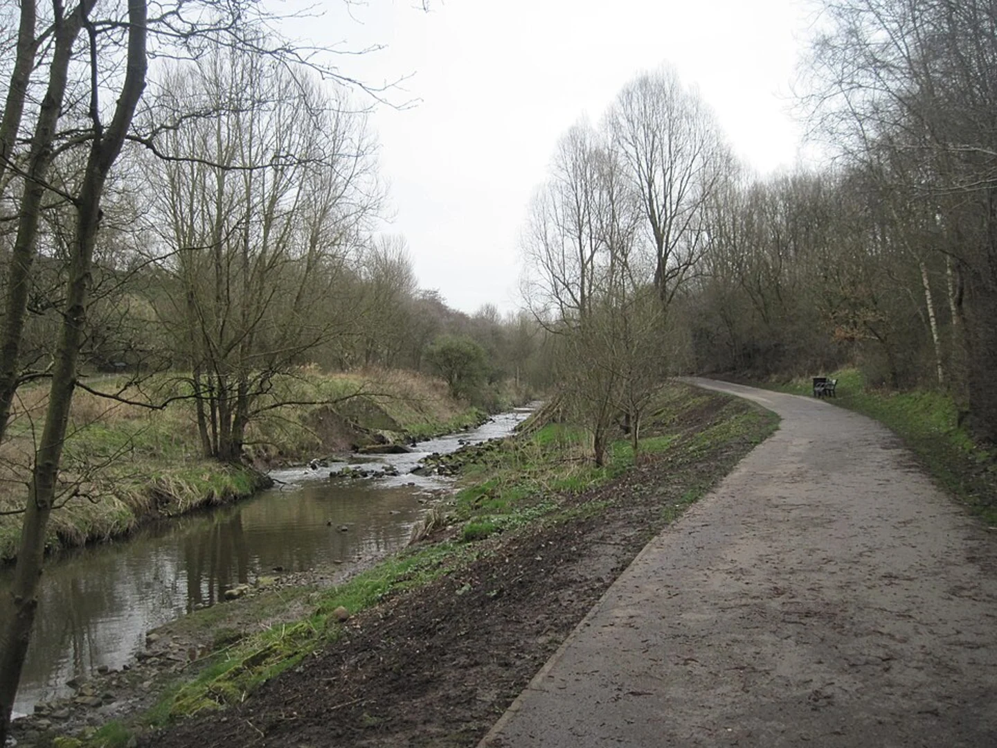 An image depicting the trail Ashton Canal, Philips Park, Clayton Vale and River Medlock Walk and its surrounding area.