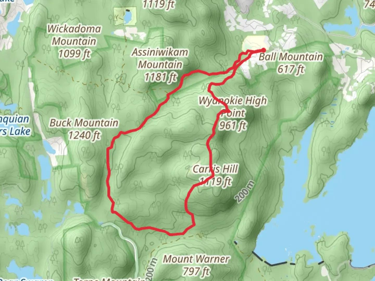 An image depicting the trail Hewitt - Butler and Otterhole Loop Trail and its surrounding area.