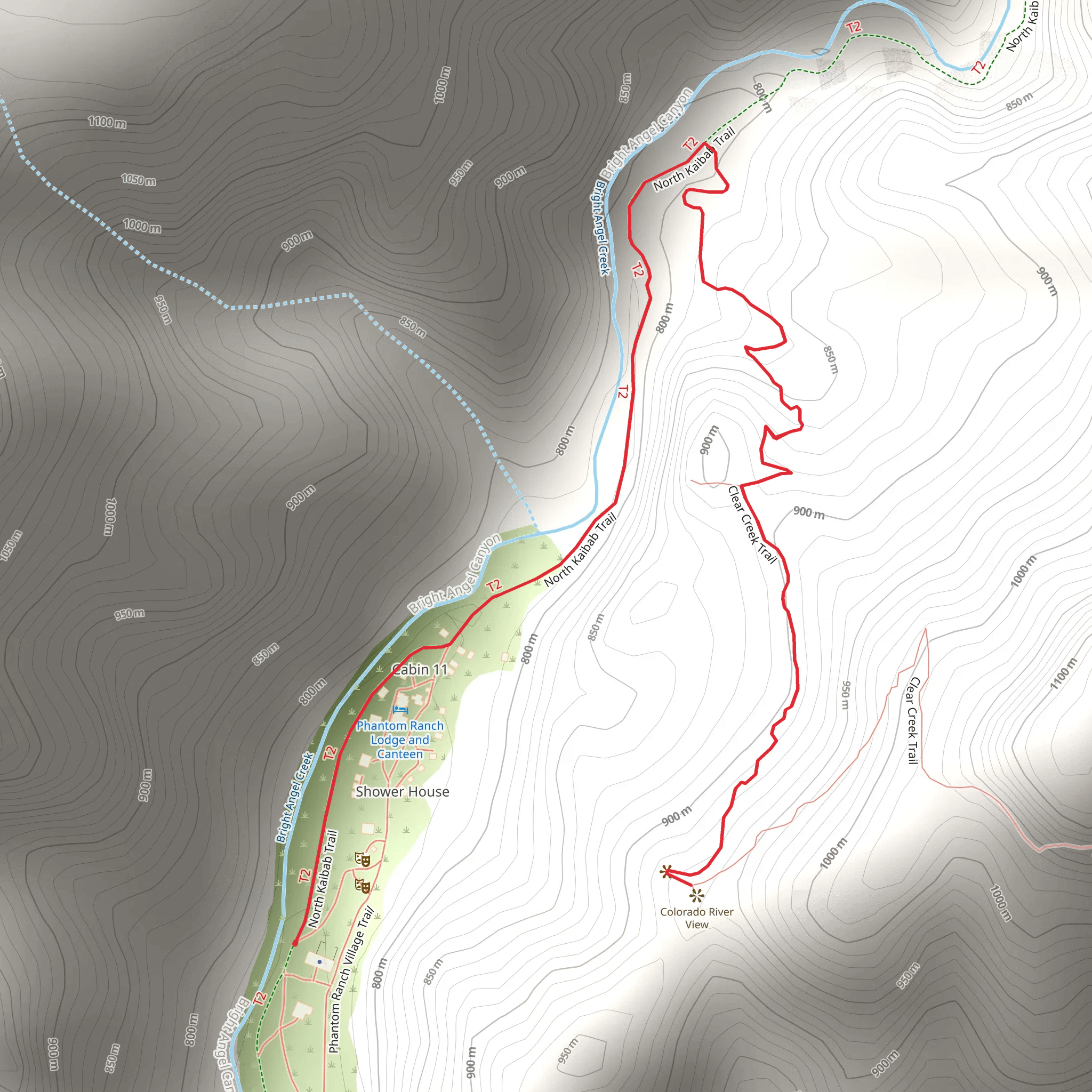 Arizona Trail and Clear Cleek Trail mobile static map