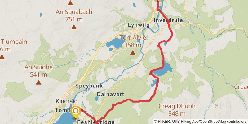 East Highland Way stage 7 Map