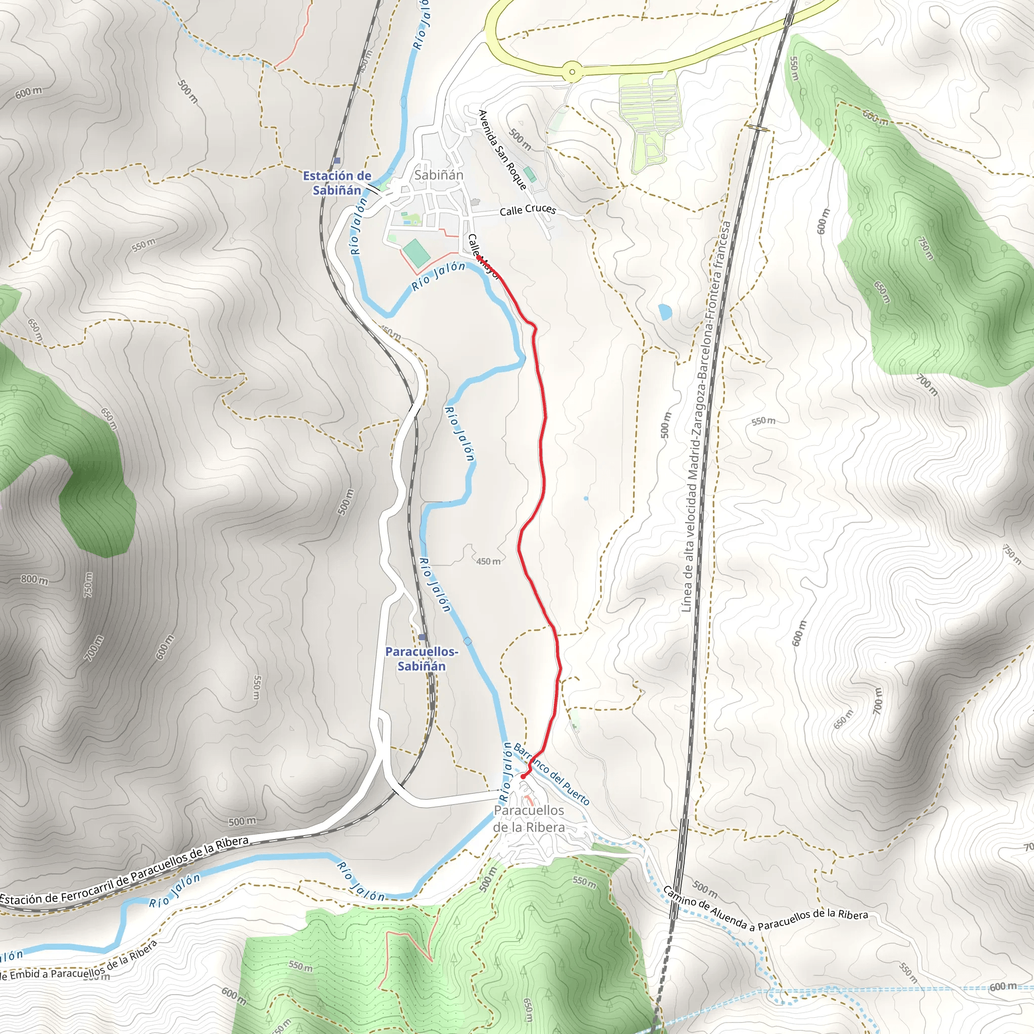 Sabinan - Parcuellos de la Ribera SL Z 59 mobile static map