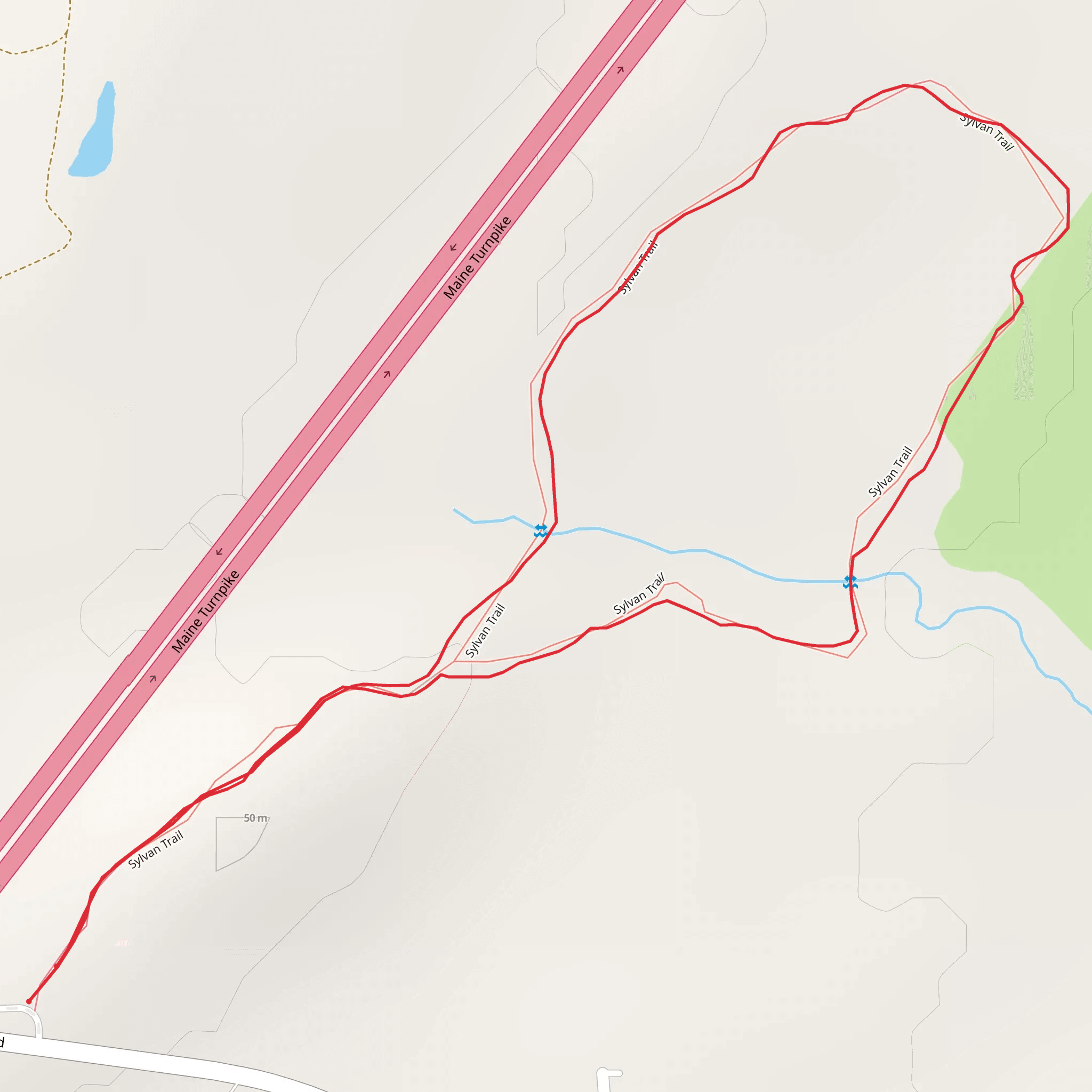 Flag Pond Road Loop mobile static map