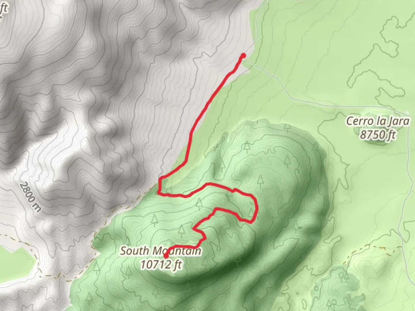An image depicting the trail South Mountain and its surrounding area.