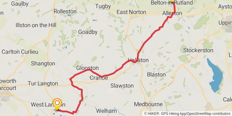 Leicestershire Round stage 4 Map