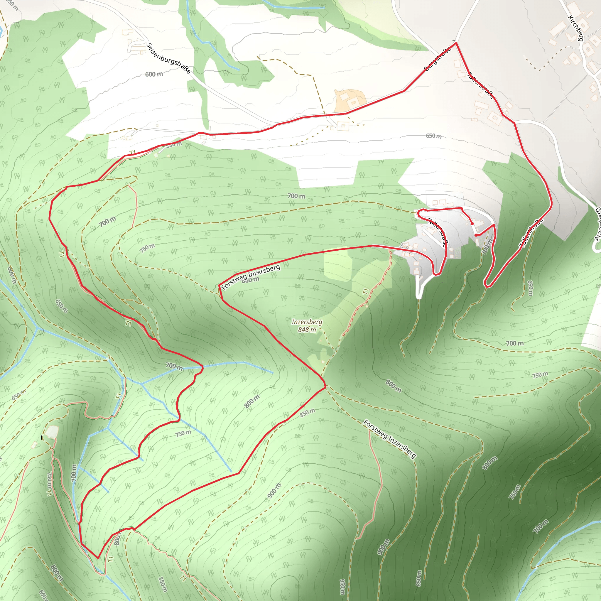 Beer Loop Trail from Pettenbach mobile static map