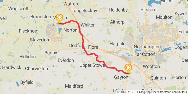 Grand Union Canal Walk stage 7 Map