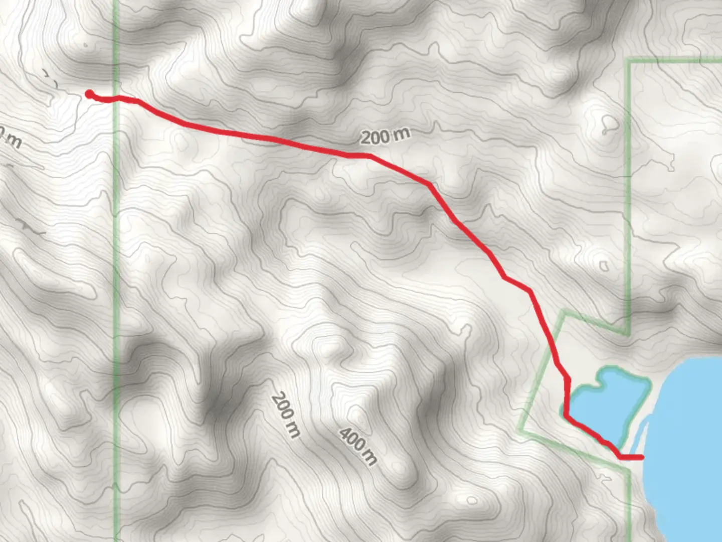 An image depicting the trail Goose Lake Trail and its surrounding area.