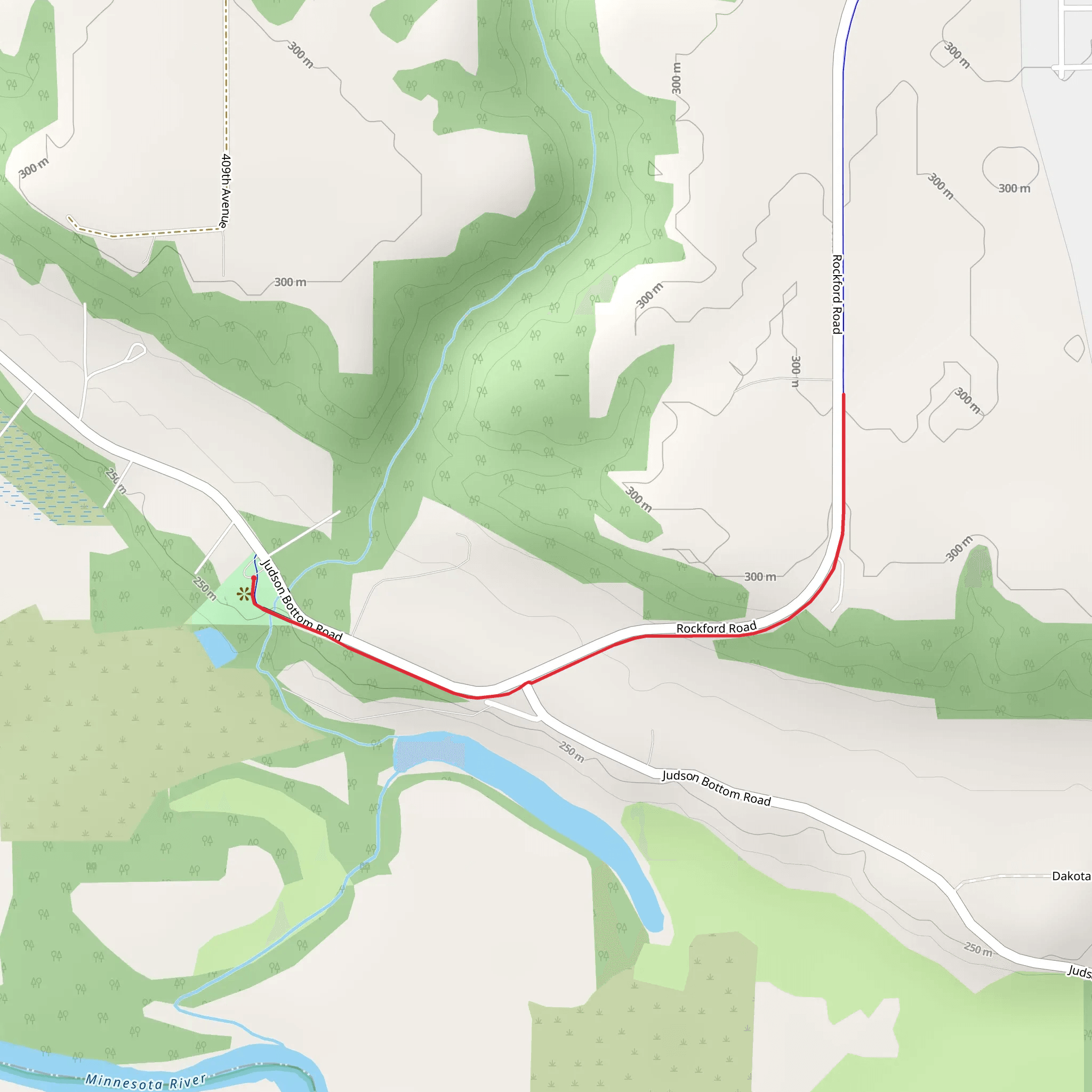 Walk along Rockford Road mobile static map