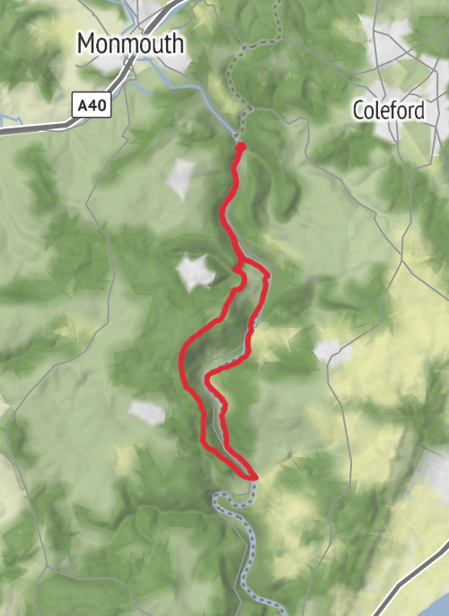 Redbrooke - Brokeweir- Redbrooke mobile static map