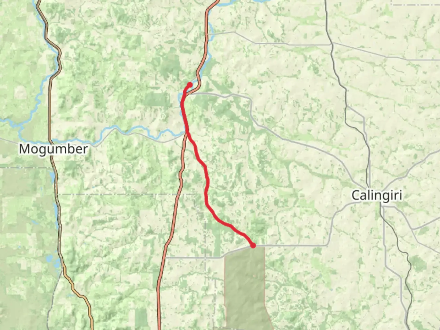 An image depicting the trail Pilgrim Trail and its surrounding area.