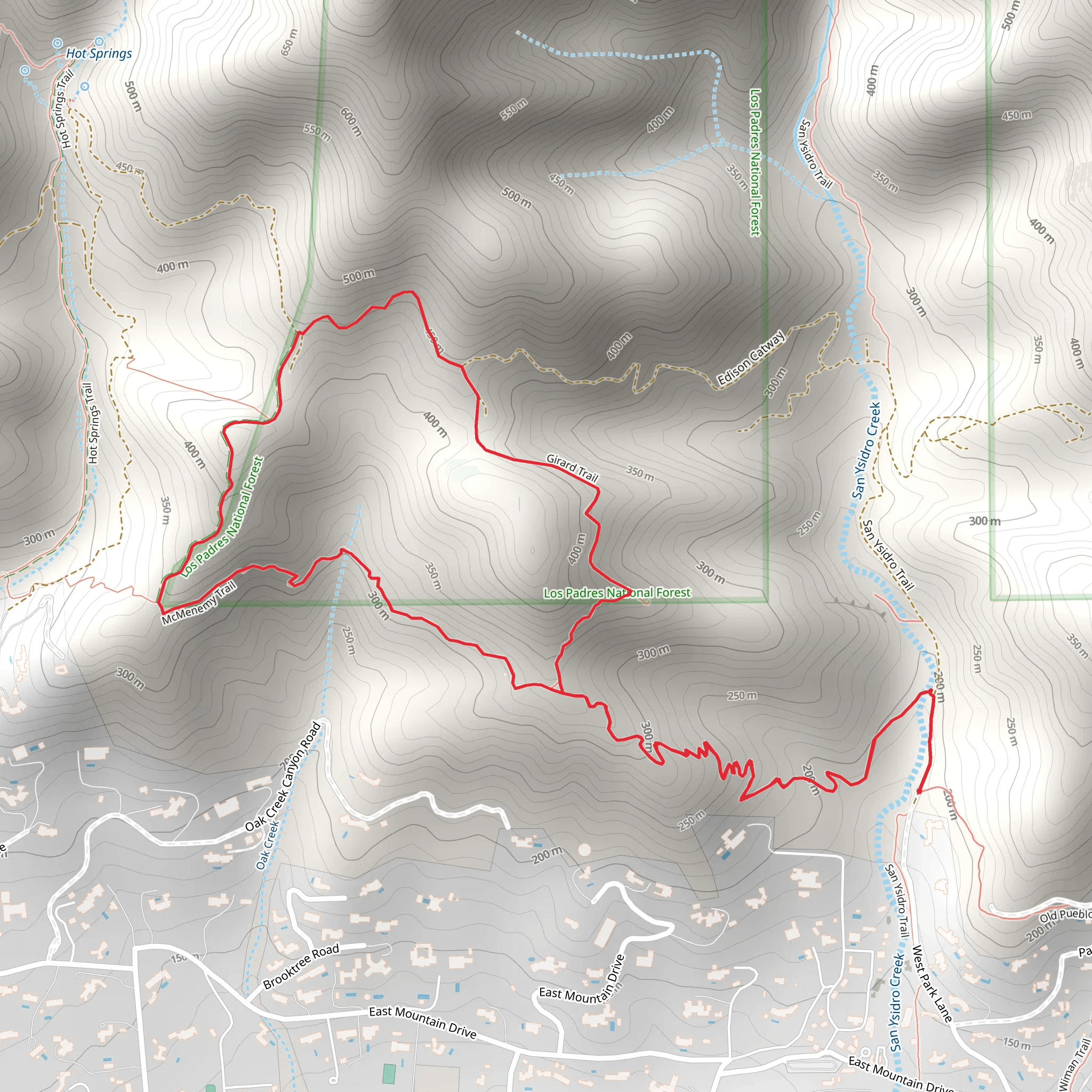 Girard - McMenemy Loop Trail mobile static map
