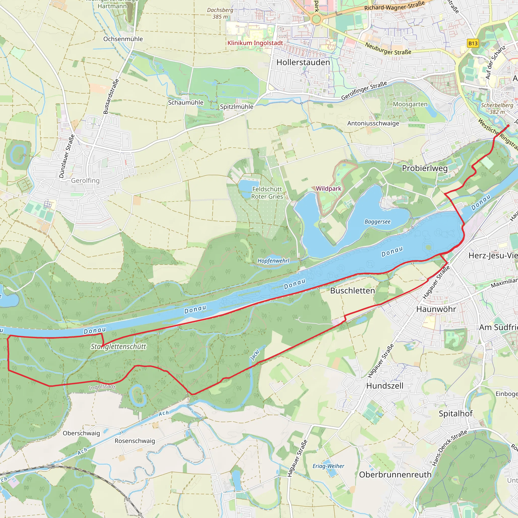 Stanglettenschutt Loop mobile static map