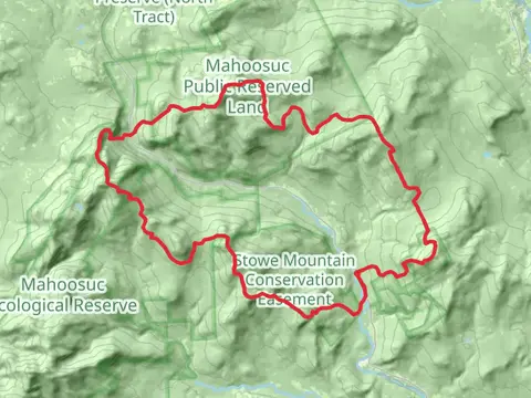 Long Mountain, East Peak, Old Speck Mountain and Stowe Mountain via Grafton Loop Trail