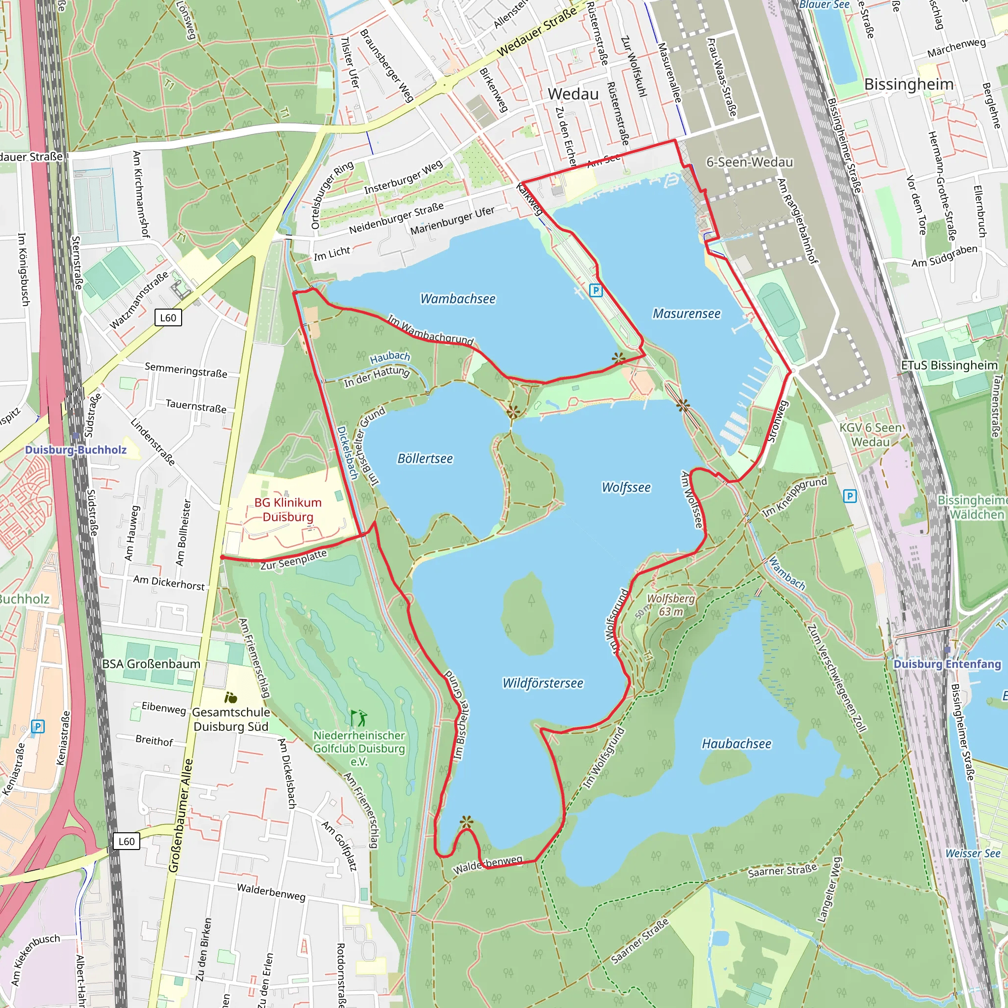 Sechseen Platte Loop via Bollertsee mobile static map