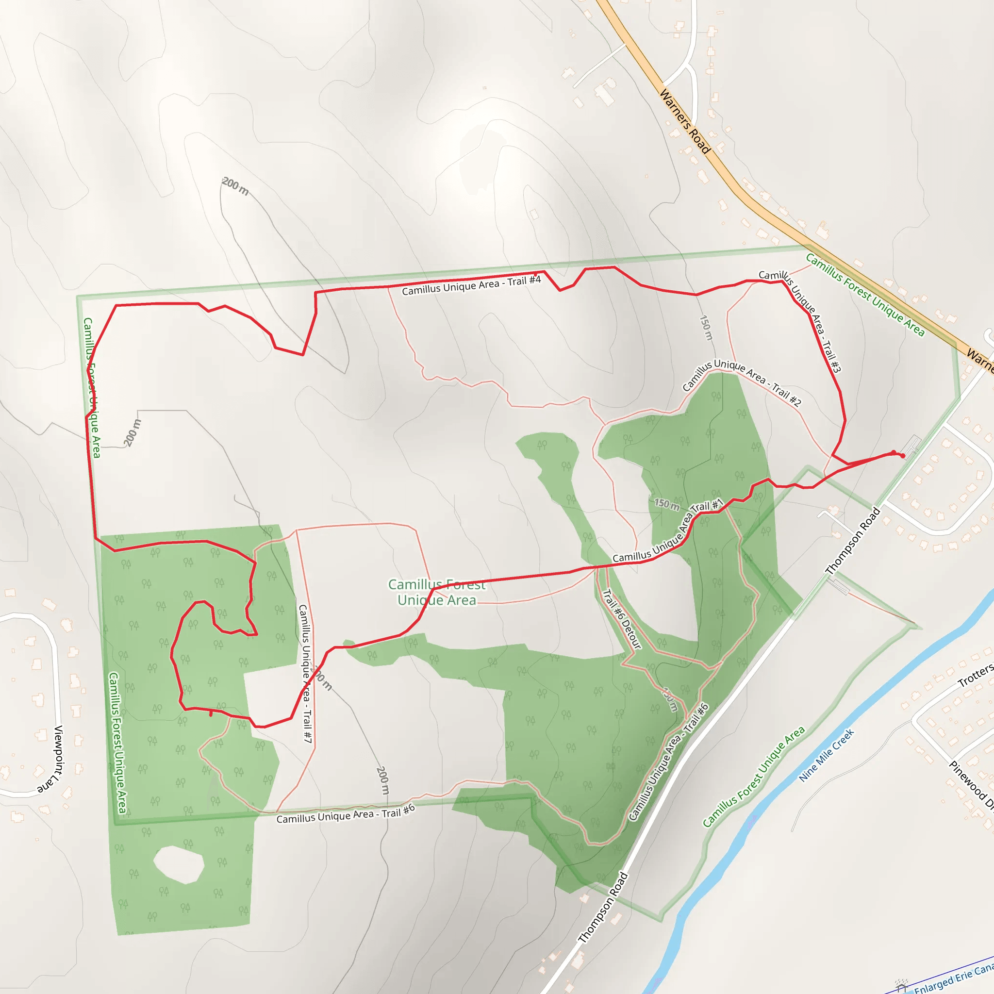 Thompson Road Loop mobile static map