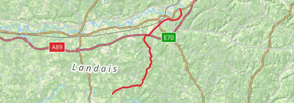 Camino Strasbourg-Saint Jean Pied de Port via Vézelay stage 59 Map