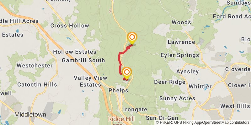 Catoctin National Recreation Trail alt 4 Map