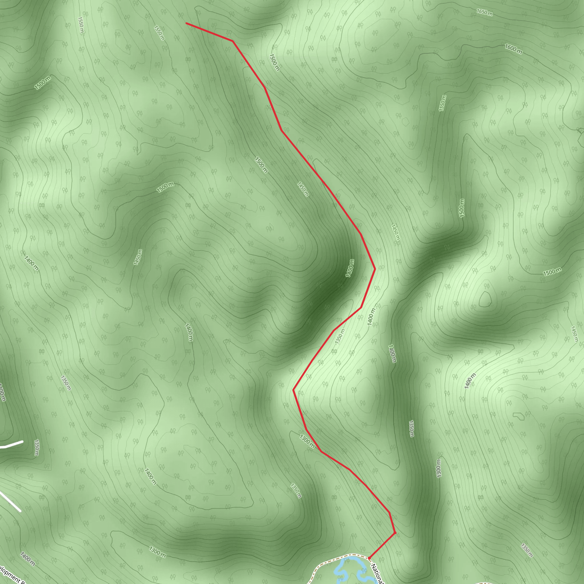 Gergen Trail mobile static map