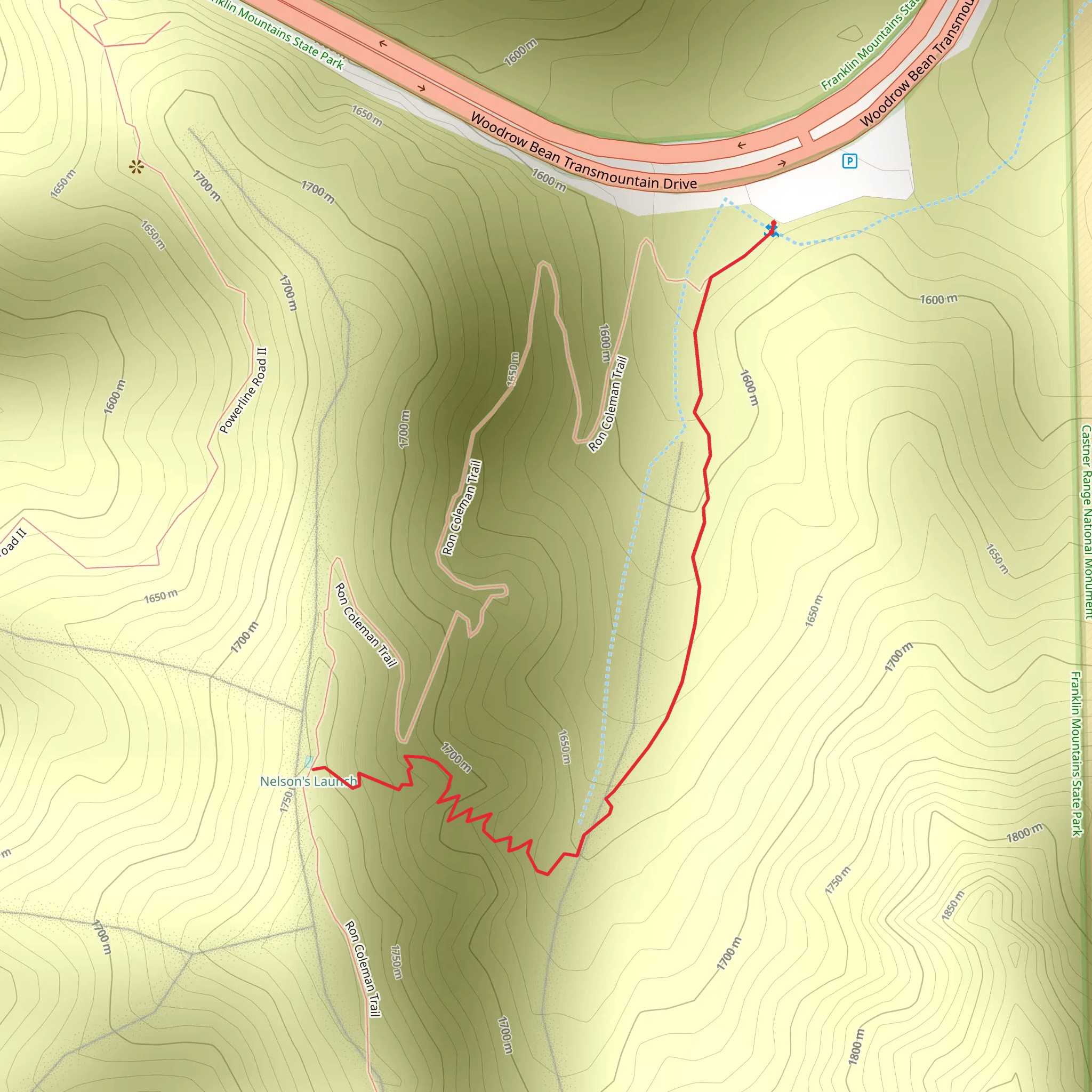 Ron Coleman Trail mobile static map