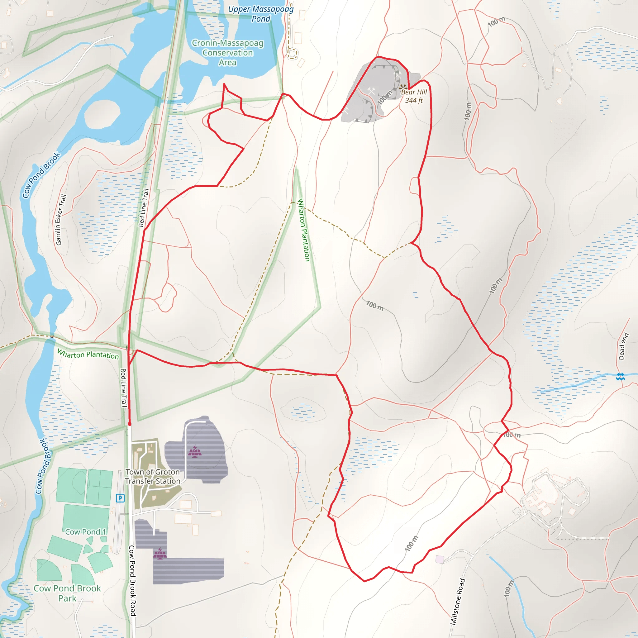 Bear Hill Loop mobile static map
