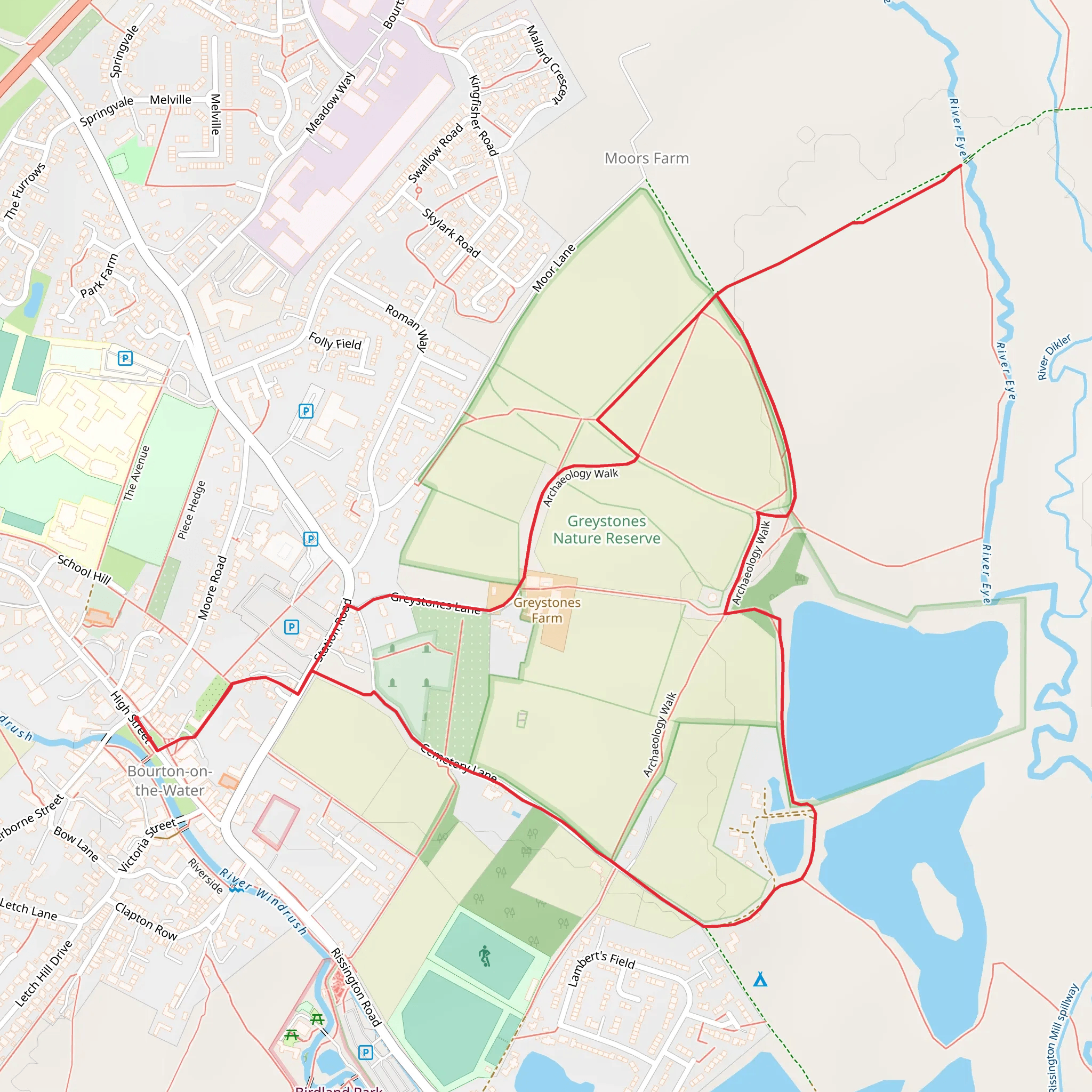 Greystones Landscape Loop mobile static map