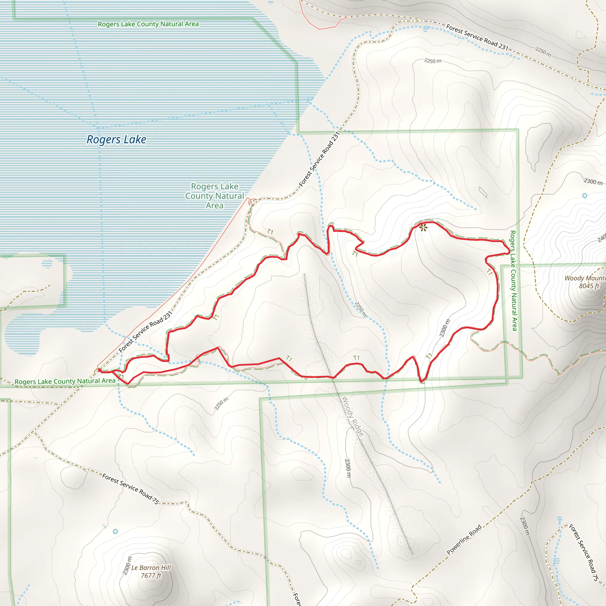 Gold Digger and Two Spot Loop mobile static map