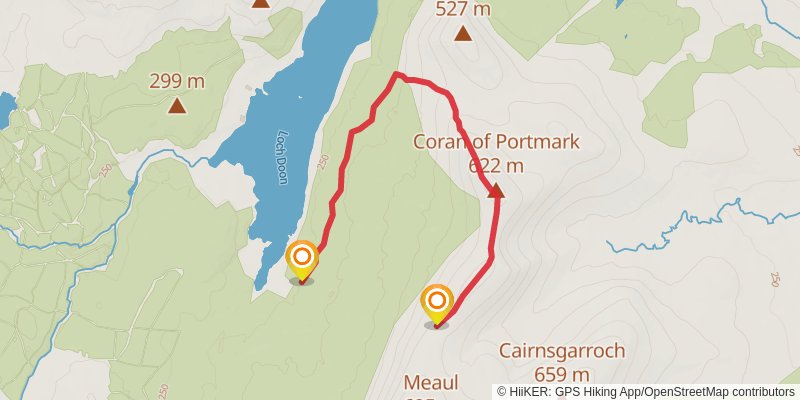 Galloway Hills Loop via Loch Enoch alt 1 Map
