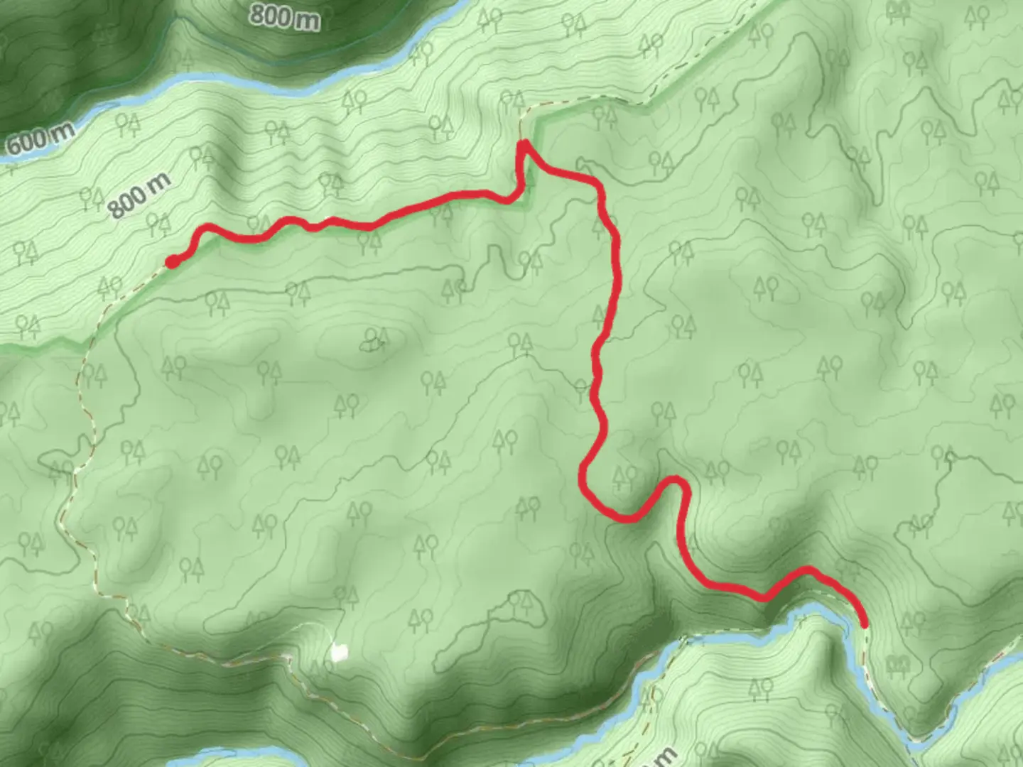 An image depicting the trail Railroad Grade Trail and its surrounding area.