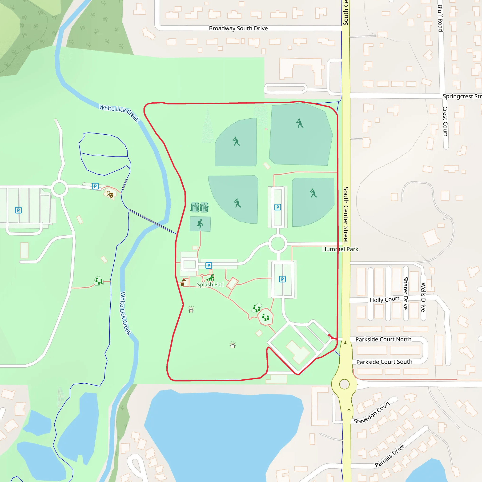 South Center Street Loop mobile static map