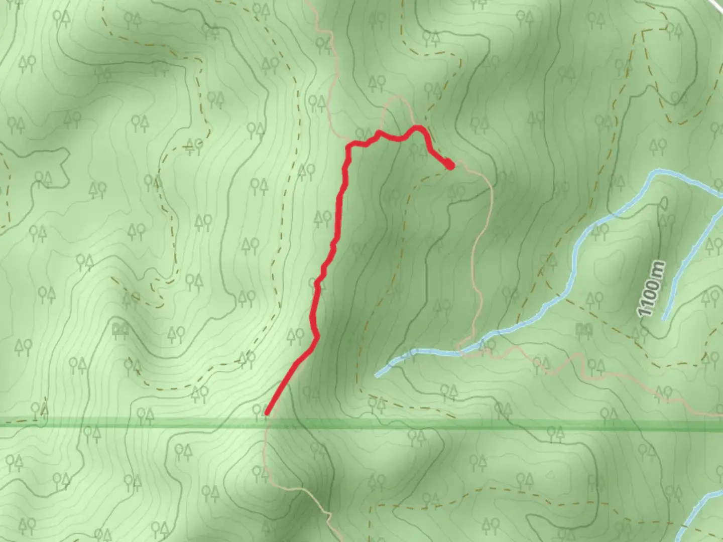 An image depicting the trail Radar Dome Trail and its surrounding area.