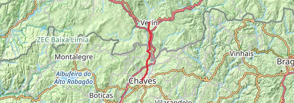Camino Portugues do Interior stage 13 Map