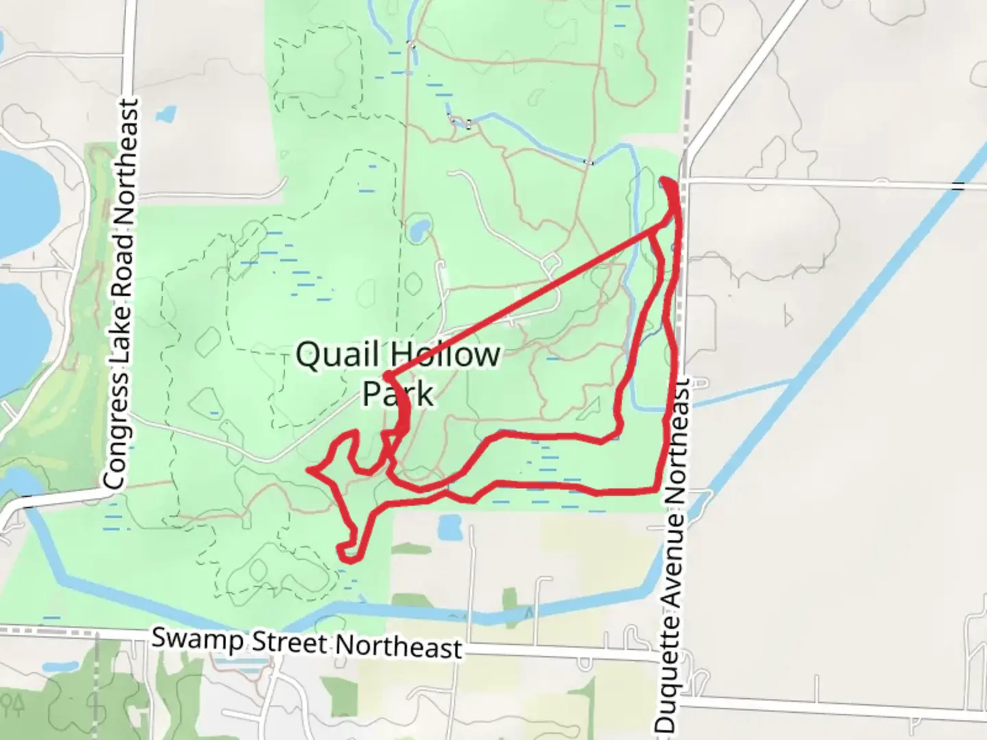 An image depicting the trail Mountain Bike Loop Trail and its surrounding area.